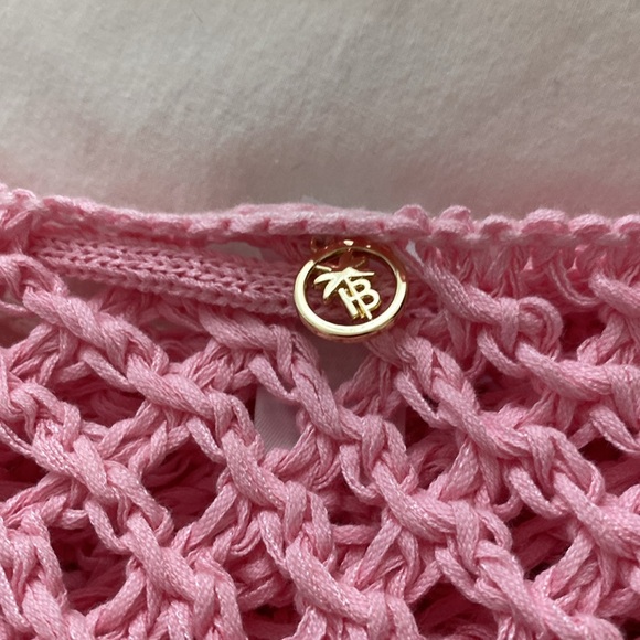 Bananhot pink crochet maxi skirt from retrofete xs/s new - Picture 3 of 4